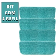 Kit 4 Almofadas Refil Microfibra para Mop Spray - Limpeza Profunda e Duradoura - imagem 4