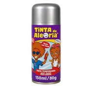 Tinta Spray Alegria 150ml Prata - Alta Cobertura e Brilho Metálico - imagem 2