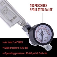 Pistola de Spray Profissional para Revestimento de Cama com Bico Variável e Regulador - Compatível com Garrafas de 1 Litro - imagem 4