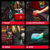 Griot's Garage Cera 3 em 1 de cerâmica, spray SiO2 para carros, caminhões e trailers, oferece proteção e contas de água em tinta, rodas, plástico, acabamento de borracha, cromado e muito mais, 10978, - imagem 3