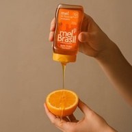 Mel Puro Flores Laranjeira- Melbras Squeeze 300g- Mel Brasil - imagem 2