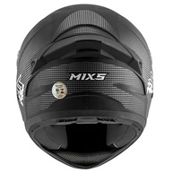 Capacete Fechado Mixs Helmets Fokker Carbono SS - Segurança e Estilo para Sua Pilotagem (Tam. 56 Preto/Carbono) - imagem 4
