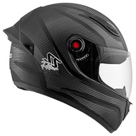 Capacete Fechado Mixs Helmets Fokker Carbono SS - Segurança e Estilo para Sua Pilotagem (Tam. 56 Preto/Carbono) - imagem 2