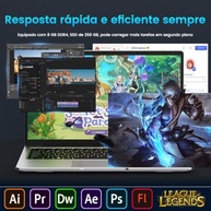 Notebook Intel Celeron 8gb Ram 256 Gb Ssd Laptop 1920x1080 FHD 14in - imagem 3