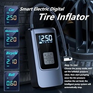 Inflador de Pneu Portátil ST-9624C: 150PSI, Carga Rápida e Luz LED - imagem 5