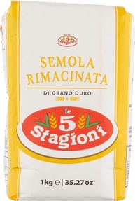 Farinha Semola Di Grano Duro Rimacinata Le 5 Stagioni 1 kg - imagem 1