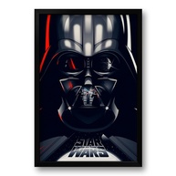Quadro Decorativo Darth Vader - Star Wars | 40x60cm | Moldura Ecológica em Madeira de Reflorestamento - imagem 1