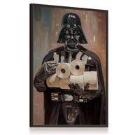Quadro Decorativo Darth Vader Star Wars 33x43cm - Laminado Resistente para Banheiro - imagem 1