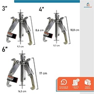 Kit 3 Sacadores de Polia Starfer: Garras Reversíveis para Extração Fácil e Segura - imagem 3