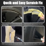 Tinta de Retoque Starlight Silver para Rodas Tesla - Reparo de Arranhões e Curb Rash com Pincel e Caneta - imagem 5