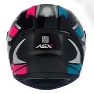Kit Capacete Feminino ASX City Start Rosa Esportivo c/ Viseira Dupla (Fumê e Transparente) - imagem 5