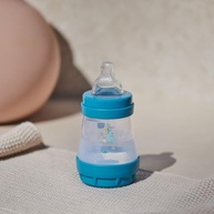 Mamadeira MAM Easy Start 160ml Anticólica com Bico Skinsoft Azul - Segura, Macia e Autoesterilizável - imagem 3
