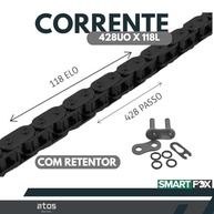 Kit Relação Transmissão Honda Titan 160, Fan 160, CG Start 160 Smart Fox com Retentor - Aço 1045 Resistente - imagem 5