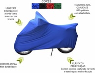 Capa de Moto Luxo Azul para Honda CG 160 Titan Start - Proteção Premium - imagem 5