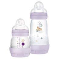 Kit 2 Mamadeiras Anticólicas Lilás - Mam Easy Start Starter Set 130ml + 260ml - imagem 2