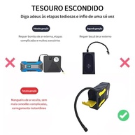 3000A Jump Starter Portátil: Carregador Rápido, Compressor 150 PSI e Bateria 37000mAh para Carros, SUVs e Emergências - imagem 3