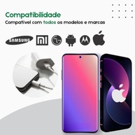 Carregador Turbo 40W Dupla Porta USB-C PD + USB-A QC3 + Cabo Reforçado - Steel Hook - imagem 3