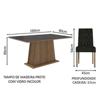 Sala de Jantar Completa: Mesa e 6 Cadeiras Stéfani - imagem 2