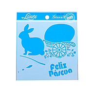 Stencil Coelho Feliz Páscoa STA-131 – Decore com Criatividade! - imagem 1
