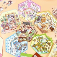 Stickers 3D DIY - Coleção de Cenas para Crianças e Adultos - Kit com 20 Temas e Acessórios - imagem 3