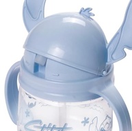 Caneca Infantil Stitch com Tampa e Canudo 350ml - Azul | Segura, Divertida e Ideal para Crianças - imagem 5