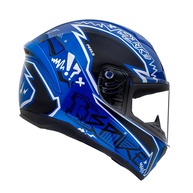 Capacete Peels Spike 2 STK Azul Metalizado Brilhante: Segurança e Estilo para Sua Pilotagem - imagem 1