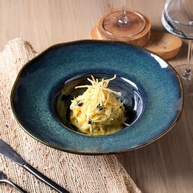 Conjunto com 4 Pratos de Massa Porto Brasil em Stoneware Orgânico Oceano - Design Artesanal e Resistente - imagem 5