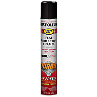Stops Rust Turbo: Tinta Antiferrugem Spray Preto Brilhante - imagem 1
