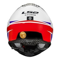 Capacete LS2 FF800 Storm Fist Branco/Vermelho - Segurança e Estilo para Sua Pilotagem - imagem 5