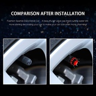 Tampas de Válvula Bling Bling Strass - 4 Unidades para Carros, SUVs e Motos - imagem 5