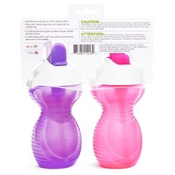 Copo Infantil Munchkin Click Lock Flip Straw - 255g, 2 Unidades Rosa/Púrpura - imagem 5