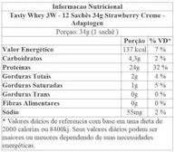 Packet Tasty Whey Strawberry Cream CX 12 - imagem 2
