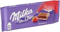 Milka Chocolate Recheado Strawberry Yogurt 100G - imagem 3