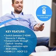 OREI BK-21A: Switch HDMI 2.1 8K 120Hz com Áudio Avançado para Gamers e Streamers - imagem 5