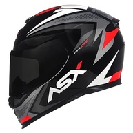 Capacete ASX Eagle Street Grafite e Vermelho: Estilo e Segurança para Sua Pilotagem (Tamanho 56/S) - imagem 2