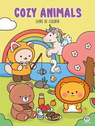 Cozy Animals - Livro de Colorir Anti-Stress para Relaxar e Criar - imagem 1