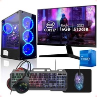 PC Gamer Completo Intel Core i7 16GB SSD 512GB Monitor 19" Kit Gamer Strong Tech - imagem 1