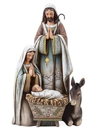 Joseph's Studio por Roman - Boneco da Sagrada Família 26,7 cm com Burro - Decoração Religiosa de Natal - imagem 2