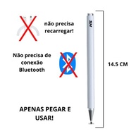 Caneta stylus capacitiva para telas touch (tablets, smartphones e notebooks) compatível com Apple, Samsung, Xiaomi, Motorola, etc (Preto) - imagem 4