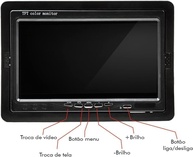Tela Monitor Veicular 7" TFT LCD HD - Conforto, Segurança e Entretenimento na Sua Viagem - imagem 5
