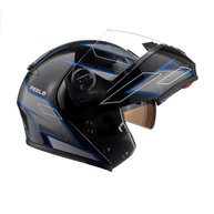 Capacete Articulado Peels U-RB2 Podium Preto/Azul com Viseira Solar - Segurança e Estilo para Sua Moto - imagem 1