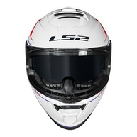 Capacete LS2 FF800 Storm Fist Branco/Vermelho - Segurança e Estilo para Sua Pilotagem - imagem 4