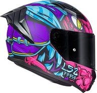 Capacete Feminino LS2 FF818 Vigo Drillox Roxo Rosa: Estilo, Segurança e Conforto para Sua Moto! - imagem 4