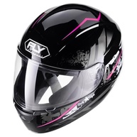 Capacete Fly F-9 HG City Preto/Rosa - Segurança e Estilo para Sua Moto - imagem 3