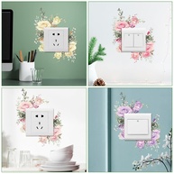 Adesivos Decorativos para Interruptores com Design Floral - Transforme Sua Casa com Estilo e Natureza - imagem 1