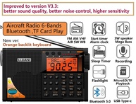 Rádio Portátil Multifuncional: Bluetooth, Ondas Curtas, FM/AM, Gravação e Lanterna - Sua Companhia Ideal! - imagem 4