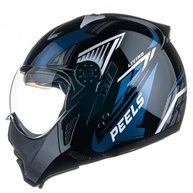 Capacete Peels Mirage Living Preto/Azul: Conforto, Segurança e Estilo para Sua Moto - imagem 2