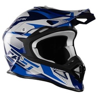Capacete Motocross Fast Tech Limited Edition 62 Azul/Branco: Estilo e Segurança para Sua Aventura - imagem 5