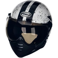 Capacete Aberto Moto Peels F-21 Old Tank Branco/Preto - Estilo e Segurança para Sua Pilotagem - imagem 1