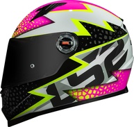 Capacete LS2 FF358 Speedy Branco Rosa: Segurança e Estilo para Sua Moto - imagem 1